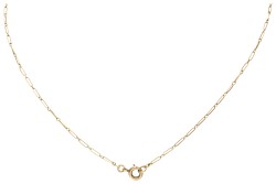 14K Geelgouden collier met filigrain en zaadparels.