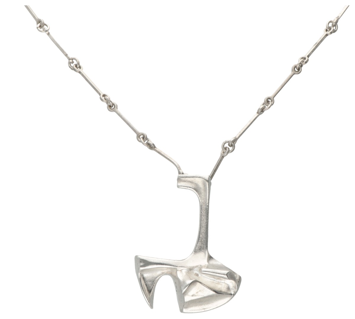 Sterling zilveren Lapponia collier met hanger.