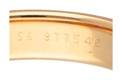 Cartier 18 kt. geelgouden 'Stella' ring met robijn.