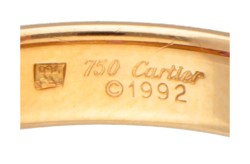 Cartier 18 kt. geelgouden 'Stella' ring met robijn.