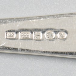 6-delige set dinervorken Haags lofje zilver.