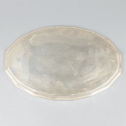 Dienblaadje zilver.