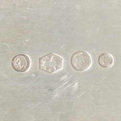 Taartschep zilver.