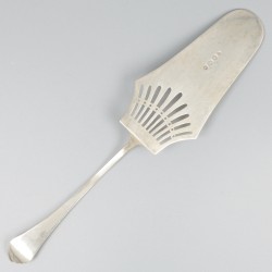 Taartschep zilver.