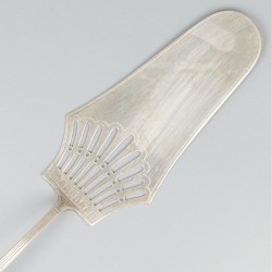 Taartschep zilver.