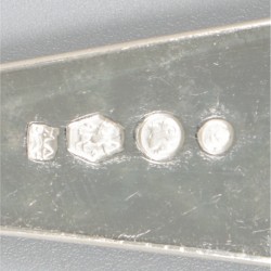 12-delig visbestek zilver.