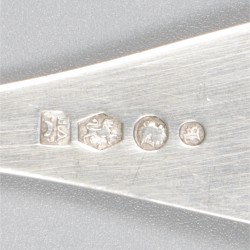 5-delig lot schepwerk zilver.