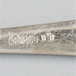 10-delig lot koffielepels zilver.