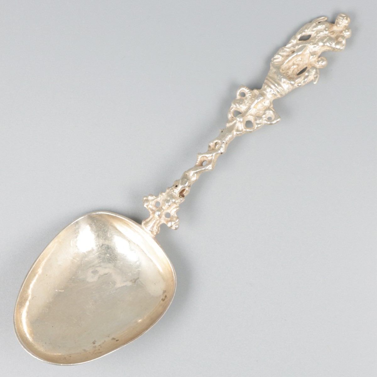 Gelegenheidslepel (Andries Vis, Amsterdam 1797) zilver.