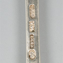 6-delige set vorken (Roelof Helweg, Amsterdam 1800) zilver.