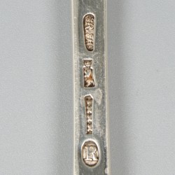 6-delige set vorken (Roelof Helweg, Amsterdam 1800) zilver.