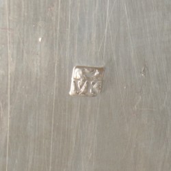 Koektrommel zilver.