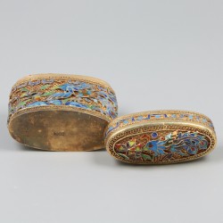 Opium doosje zilver.