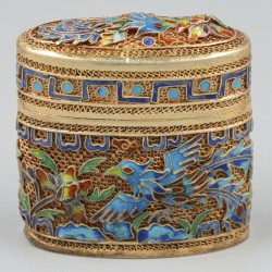 Opium doosje zilver.
