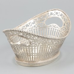 Bonbonmandje zilver.