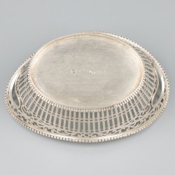 Bonbonmandje zilver.