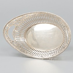 Bonbonmandje zilver.