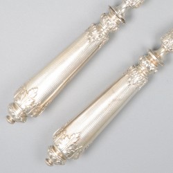 Slacouvert zilver.