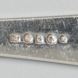 6-delige set vorken Haags lofje zilver.