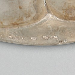 Delicatessenschaal zilver.