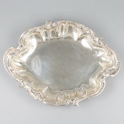 Delicatessenschaal zilver.
