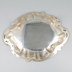 Delicatessenschaal zilver.