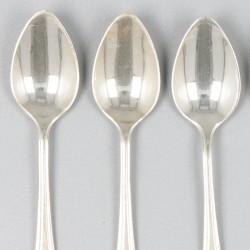 6-delige set theelepeltjes zilver.