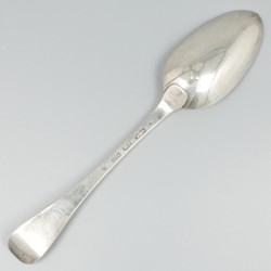 Dinerlepel (Amsterdam, Andries Vis 1754) zilver.