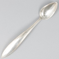 12-delige set mokkalepeltjes zilver.
