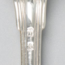 6-delige set dinervorken zilver.