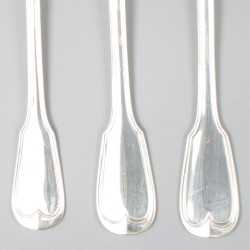 6-delige set dinervorken zilver.