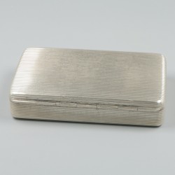 Zilveren tabaksdoos, Augustinus de Gilde, Amsterdam 1807-1809.