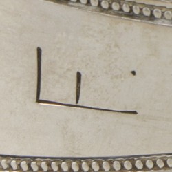 Zilveren suikertang, Paulus Esink, Amsterdam 1809.