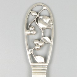 Bessenlepel zilver.
