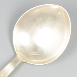 Bessenlepel zilver.