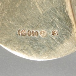 Taartschep zilver.