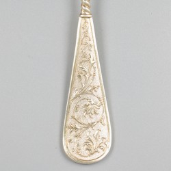 Taartschep zilver.