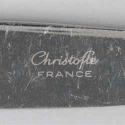 Christofle 12-delige set dinerbestek, model Perles, verzilverd.
