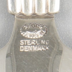 Georg Jensen suikerschep (nr. 171) en kaasschep (nr. 224), model Bernadotte, zilver.