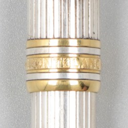 Montblanc Meisterstück rollerball pen, verzilverd.