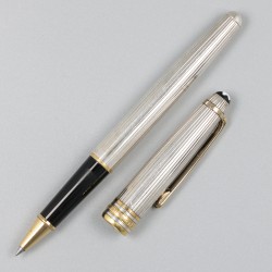 Montblanc Meisterstück rollerball pen, verzilverd.