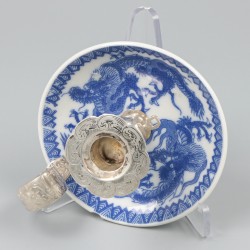Handkandelaar / blaker zilver.