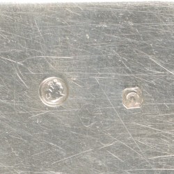 Dienblad zilver.