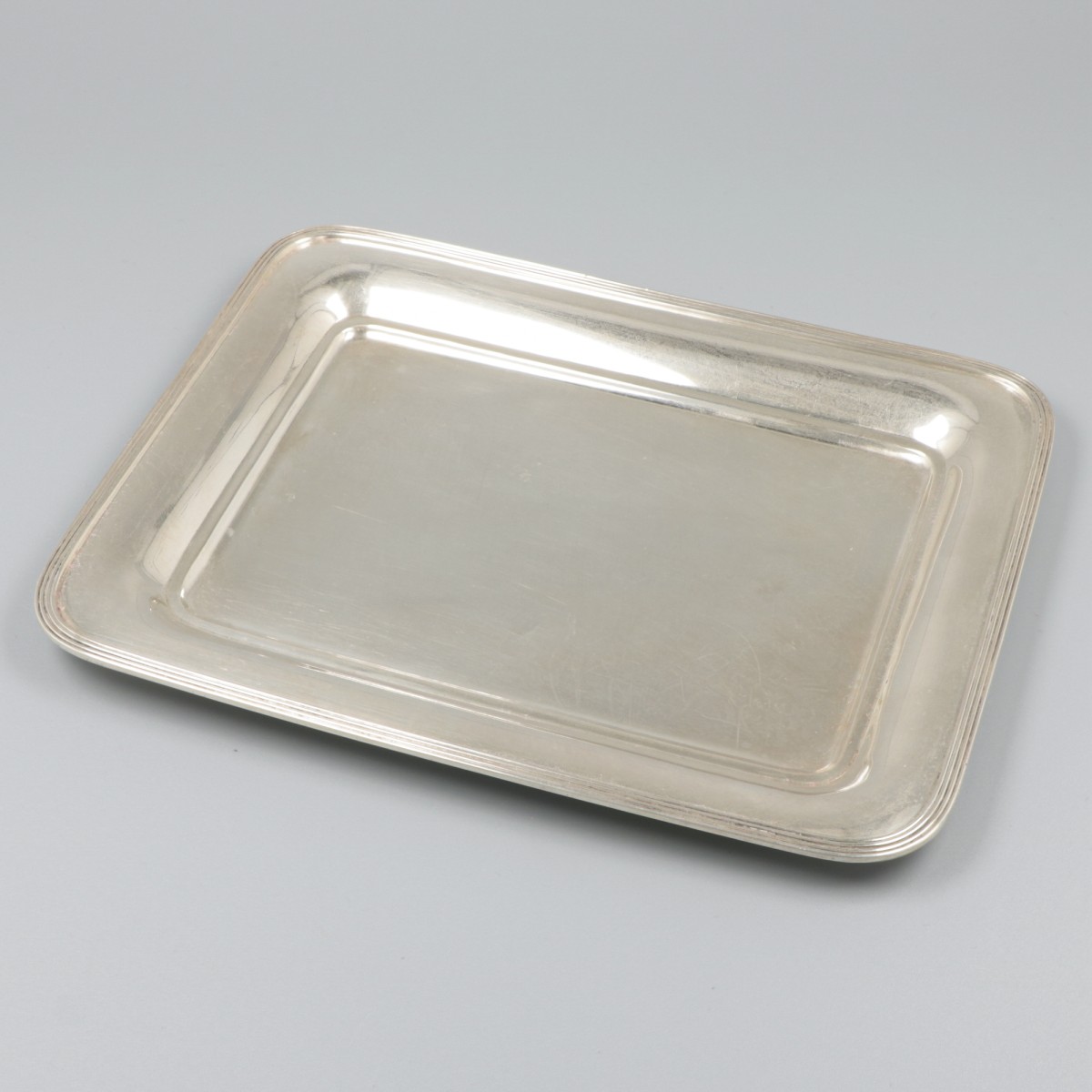Dienblad zilver.
