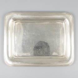 Dienblad zilver.