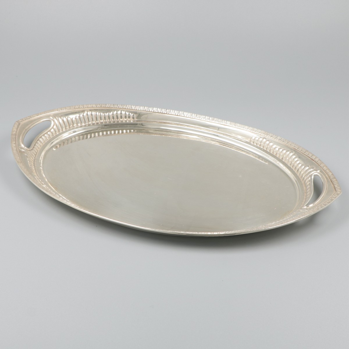 Dienblad zilver.