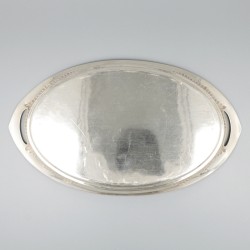 Dienblad zilver.