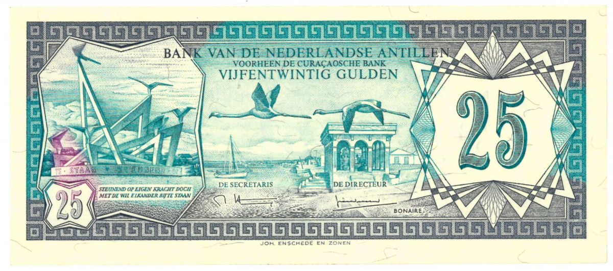 Netherlands-Antilles 25 gulden bankbiljet Type 1979 - About UNC