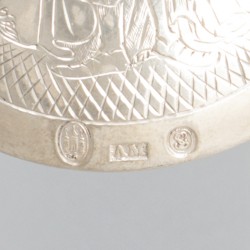 Dooplepel zilver.