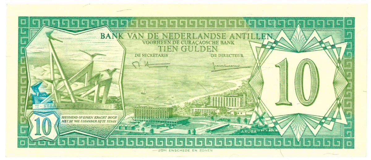Netherlands-Antilles 10 gulden bankbiljet Type 1979 - Extremely Fine